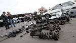 'Canibalizan' vehículo en Las Lomas de La Molina