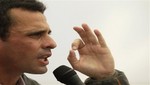 Capriles a Chávez: 'Te voy a ganar este 7 de octubre'