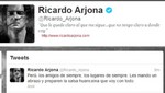 Ricardo Arjona manda mensaje a fans peruanos vía Twitter