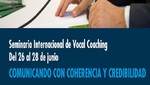 USMP organiza el seminario Vocal Coaching