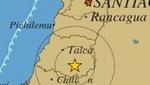 Movimiento sísmico de 5,7 grados Richter se sintió en Chile