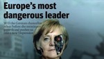 Revista británica retrata a Angela Merkel como Terminator y la compara con Hitler