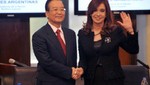 Argentina: Cristina Fernández recibió la visita del primer ministro chino Jiabao