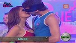 Esto es Guerra: Melissa Loza es besada por novio de Sheyla Rojas