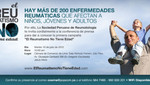 Sociedad Peruana de Reumatologia lanza campaña