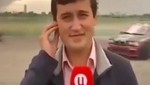 [VIDEO] Periodista es atropellado cuando realizaba transmisión en vivo