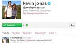 Kevin Jonas felicita a su hermano Joe por su cumpleaños