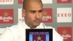 Pep Guardiola pasó un susto en plena conferencia de prensa