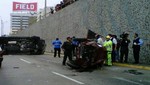[FOTOS] Accidente vehicular en la Vía Expresa genera tráfico en Lima