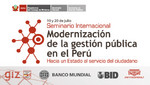 Seminario Internacional 'Modernización de la Gestión Pública'