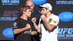 Urijah Faber felicita 'quebrado' a Renan Barão