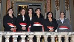 Nadine Heredia felicitó a las seis mujeres que conforman el Gabinete Jiménez
