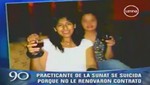 [VIDEO] Joven practicante de la Sunat se suicida tras ser despedida