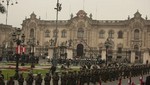 Presidente Ollanta Humala llegó a Palacio de Gobierno y asistirá a Misa y Te Deum