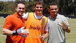 [FOTOS] Jugadores del Real Madrid se dan un tiempo para jugar béisbol