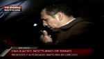 [VIDEO] Ollanta Humala encabezó operaciones de emergencia en simulacro de sismo