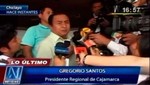 [VIDEO] Gregorio Santos busca 2 millones de firmas para elaborar una nueva Constitución