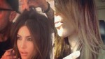 Kim Kardashian compartió su cambio de look en Twitter