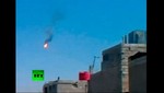 Siria: helicóptero se estrella en Damasco [VIDEO]