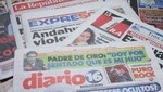 Las portadas de los diarios peruanos para hoy sábado 8 de setiembre