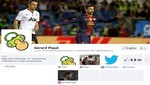 Gerard Piqué puso un chupón como foto de perfil de Facebook