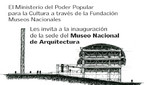 [Venezuela] Invitación a la inauguración MUSARQ: lunes 1 de octubre 2012 a las 6:00 pm