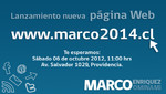 Marco Enriquez-Ominami: Invitación lanzamiento nuevo sitio web MARCO2014.cl