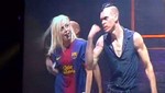 Lady Gaga se puso la camiseta del Barcelona en concierto [VIDEO]
