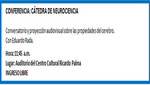 [Agenda Cultural de Miraflores] Conferencia: Cátedra de Neurociencia - 13 de octubre de 2012