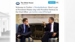 Obama dio la bienvenida a Sarkozy en Twitter