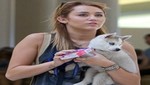 Miley Cyrus tiene nueva mascota (video)