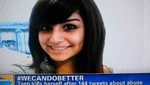 Estados Unidos: Joven se suicida luego de revelar por Twitter que fue violada