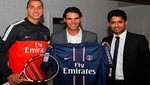 Rafael Nadal cambia su raqueta por camiseta de Ibrahimovic