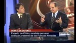 Martin Manco debatió con Daniel Prieto el nivel militar que tienen Perú y Chile [VIDEO]