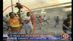 Camarógrafo de TvPerú sufrió agresiones por parte de los vándalos de La Parada [FOTOS]