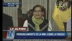 Susana Villarán felicitó a la Policía por la buena acción de hoy en La Parada [VIDEOS]