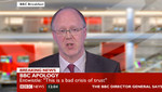El director de la BBC renuncia a su cargo en medio del escándalo