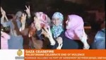 Palestinos celebran el fin de la violencia [VIDEO]