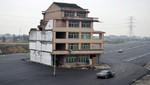 Casa en medio de la carretera sorprende en China