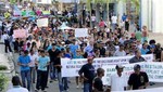 La isla San Andrés marchó en contra del fallo de La Haya