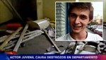 Joven actor de 'América Kids' acusado de destruir departamento en Surco [VIDEO]