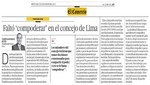 Faltó 'Compoderar' en el consejo de Lima