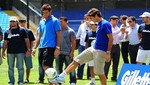 Roger Federer visitó la Bombonera junto a Del Potro
