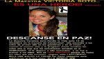 La Maestra Victoria Soto es una heroína
