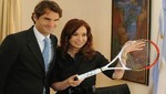 Roger Federer subió video de su entrevista con Cristina Kirchner