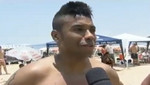Robinho se divierte en la playa mientras define su futuro [VIDEO]