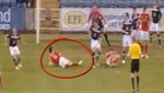Esta terrible lesión sucedió en el fútbol escocés [VIDEO]