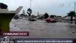 Panamericana Sur: se inunda Km 17 tras colapso de desagüe [VIDEO]