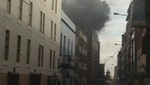 Incendio en Mesa Redonda: Fuego avanza hacia galerías aledañas