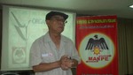 El secretario general del MANPE Germán Lizarzaburu da charla sobre doctrina política